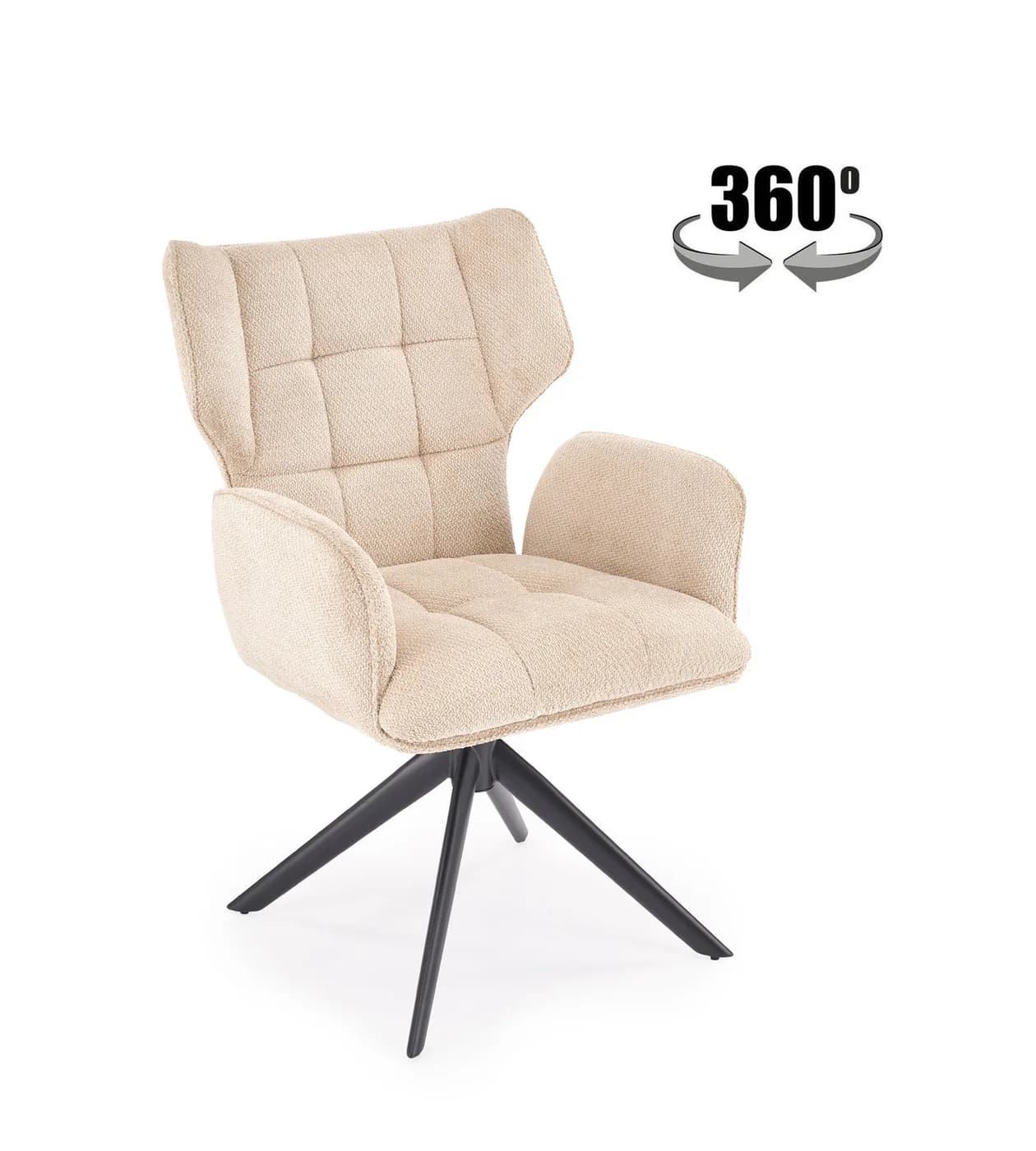 Трапезен стол K601 — бежово