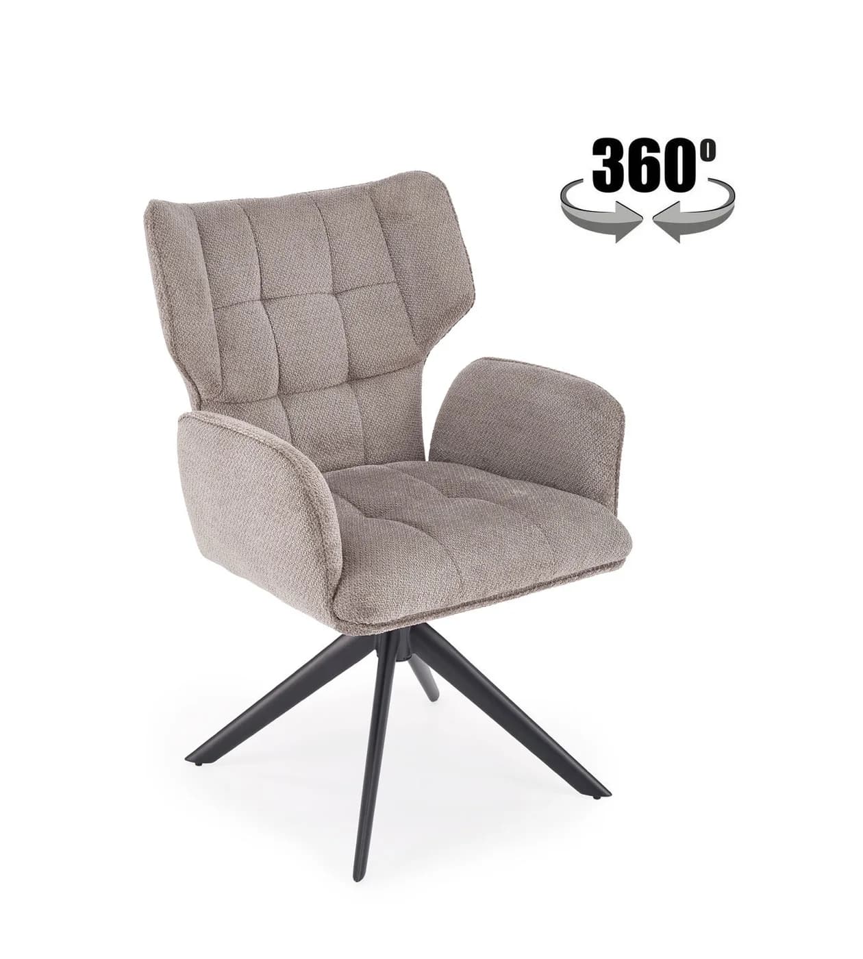 Трапезен стол K601 — сиво