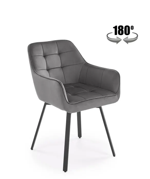 Трапезен стол K588 — сиво