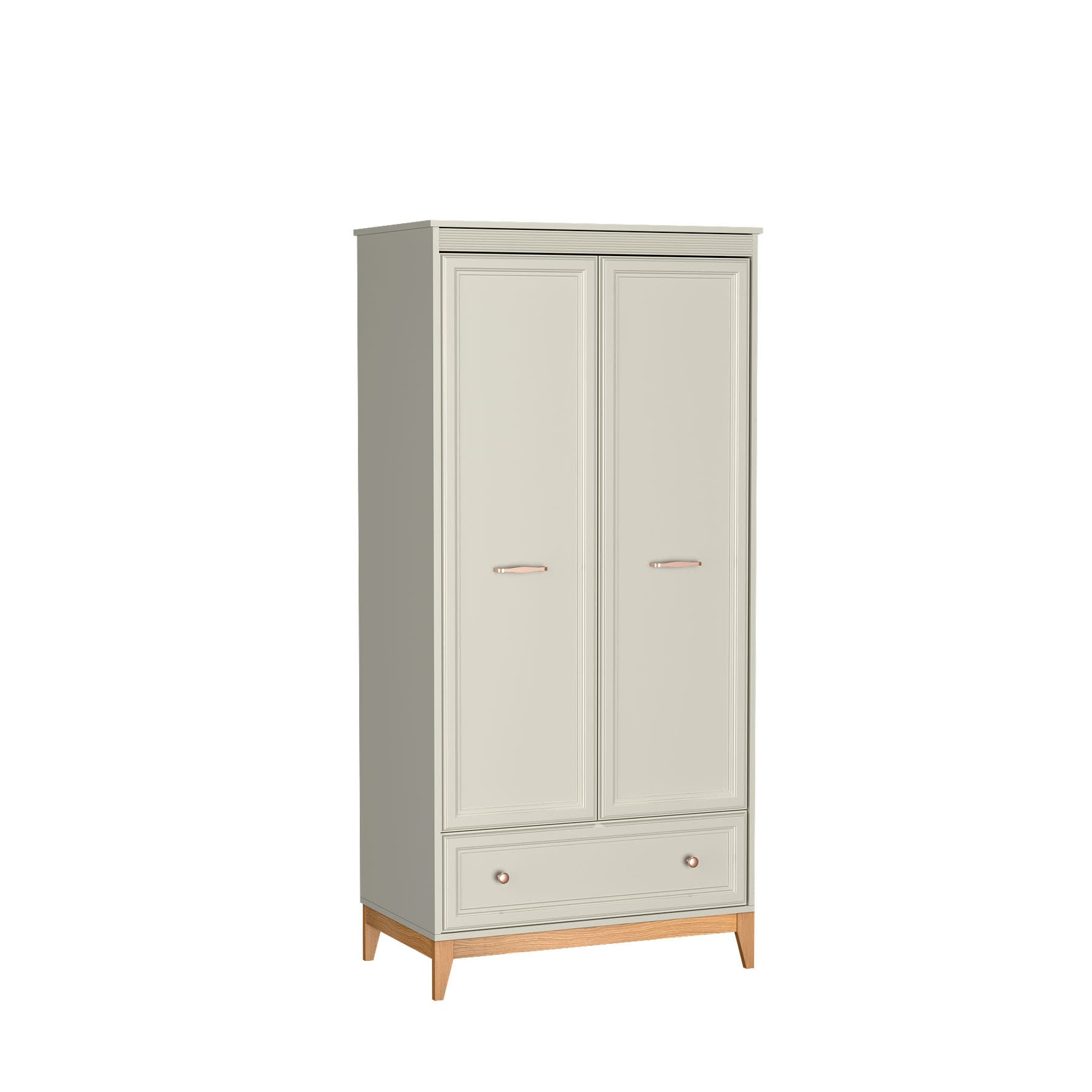 Гардероб WINDSOR W-10 кашмир/натурален дъб