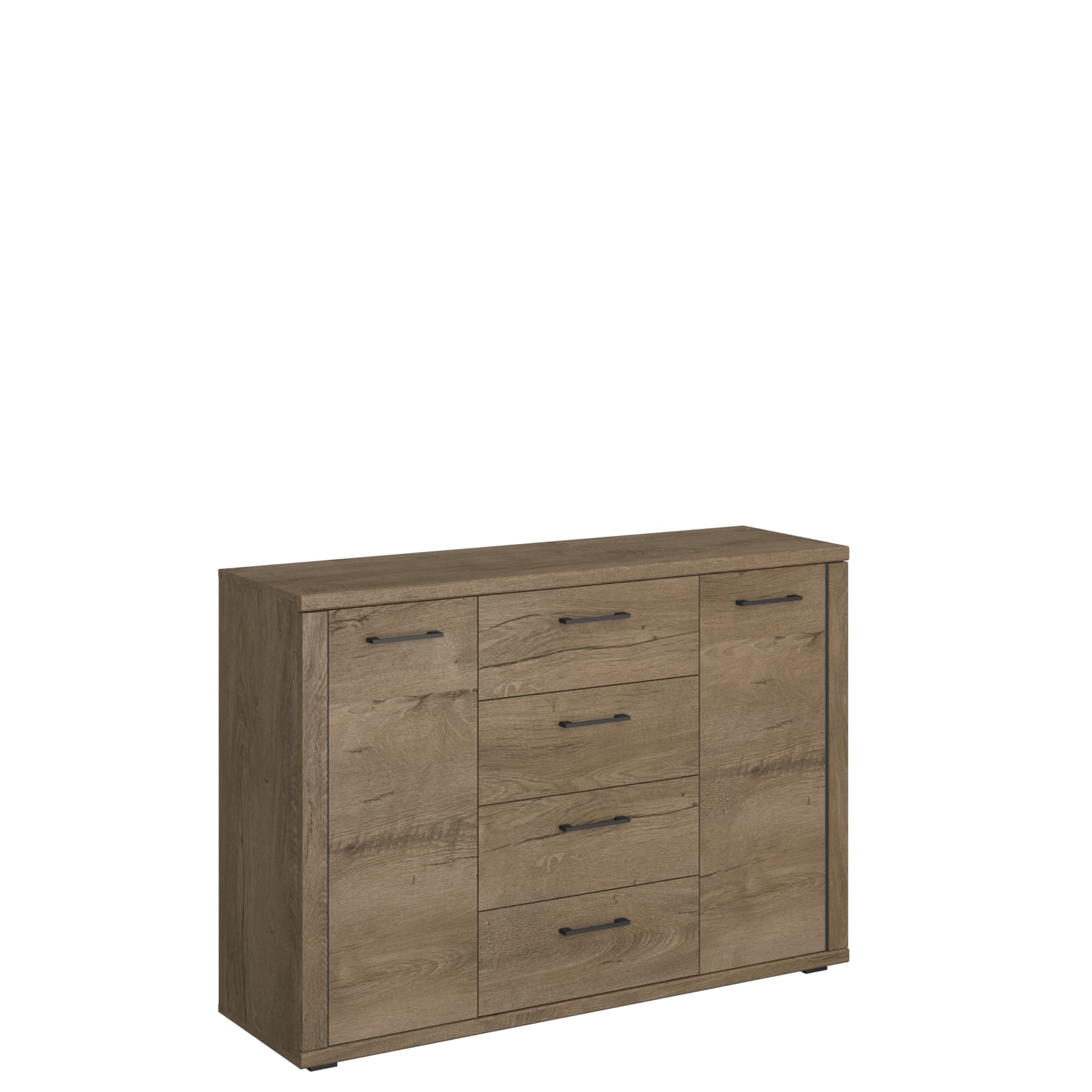 Комод CORDAN 2D4S дъб бургундски