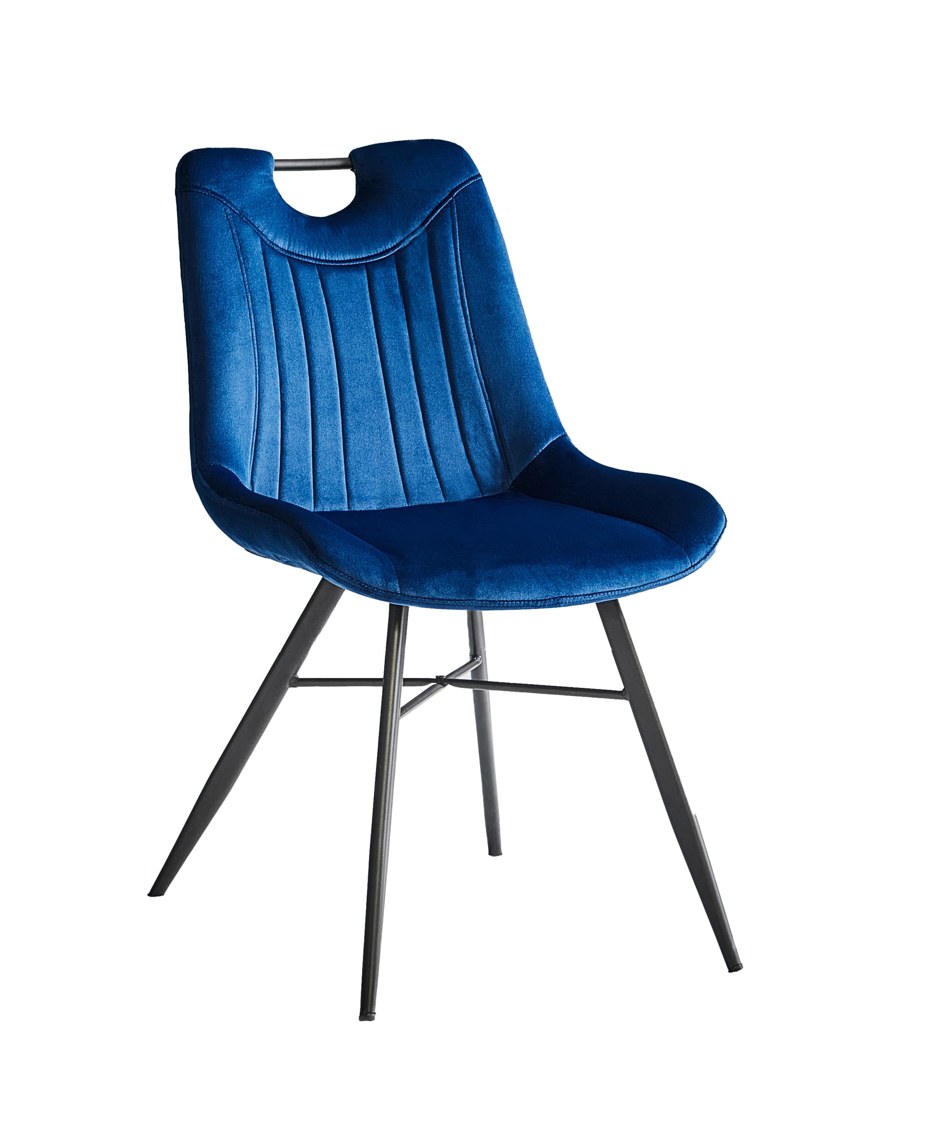 Трапезен стол К-333 синьо/черно
