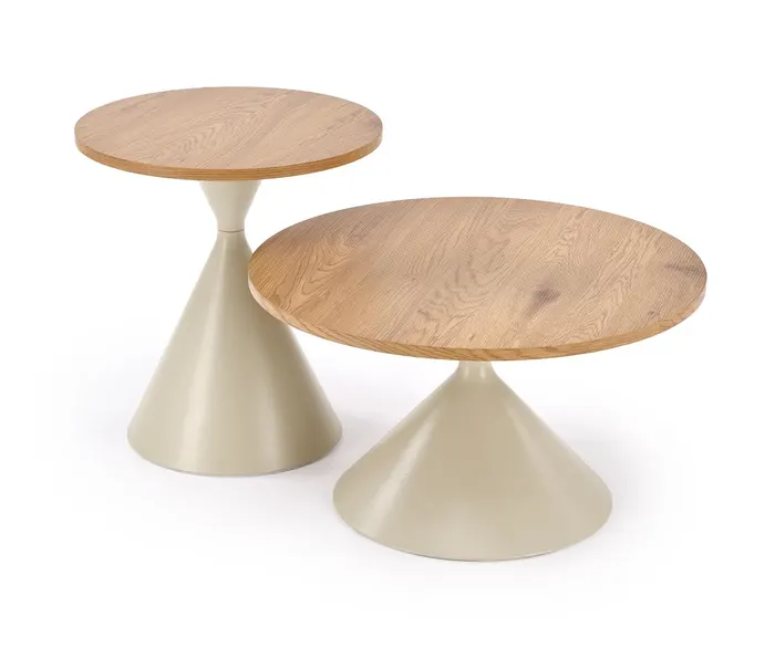 Комплект от 2 холни маси PILAR — естествен дъб / кашмир — снимка 1 от 11
