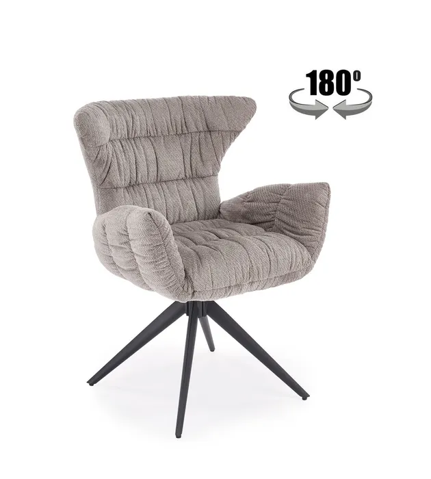 Трапезен стол K595 — сиво — снимка 1 от 13