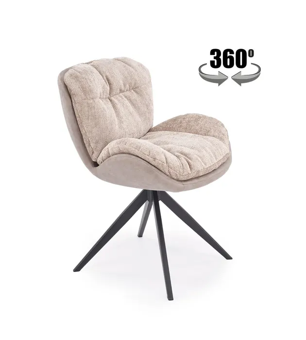 Трапезен стол K599 — бежово — снимка 1 от 17