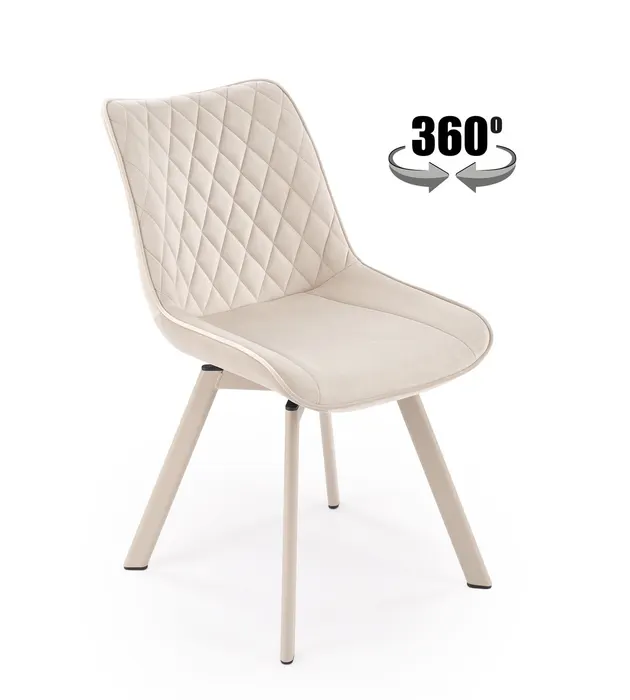 Трапезен стол K520_CS — кашмир / светлобежово — снимка 1 от 19