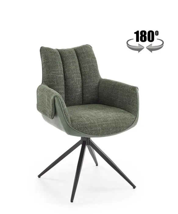 Трапезен стол K579 — зелено — снимка 1 от 17