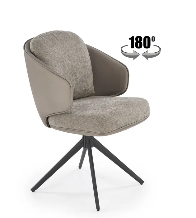 Трапезен стол K554 — черно / сиво — снимка 1 от 13