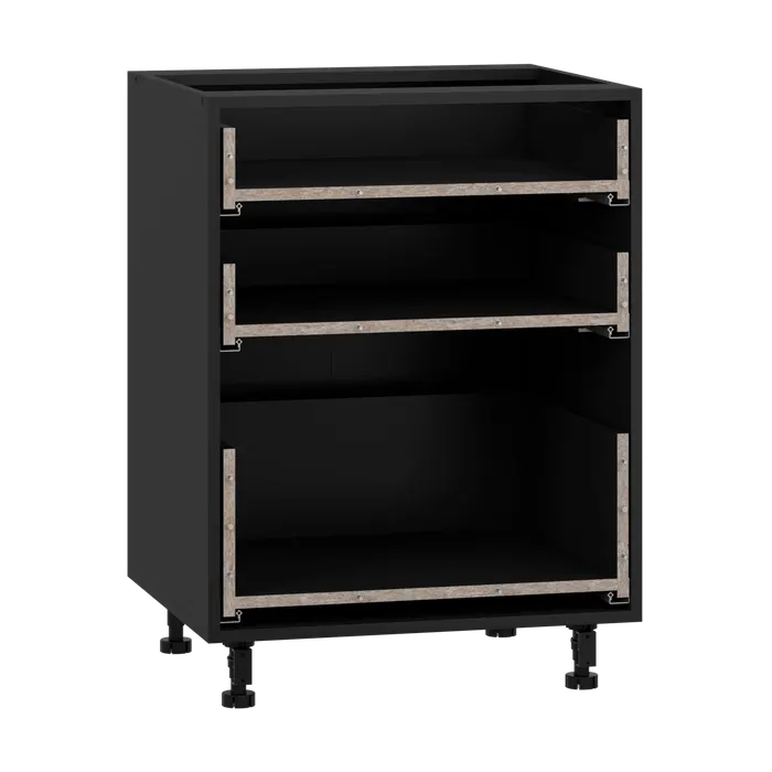 Корпус за кухненски шкаф VENTO D3S_H-60/82 — черно — снимка 1 от 2