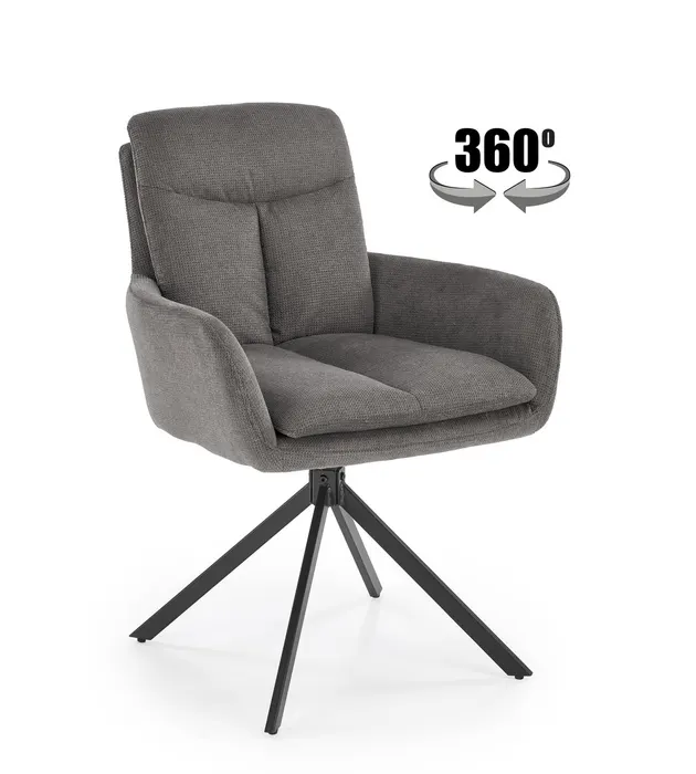 Трапезен стол K536 — сиво — снимка 1 от 11
