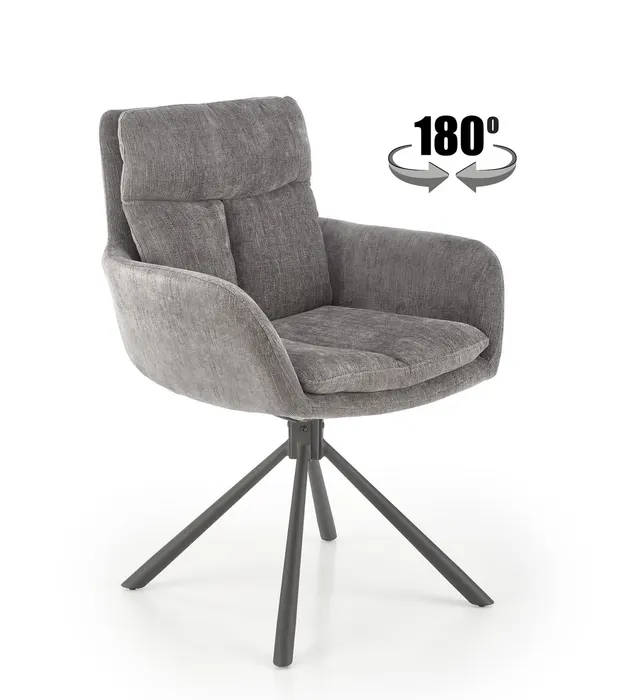 Трапезен стол K495 — сиво — снимка 1 от 16