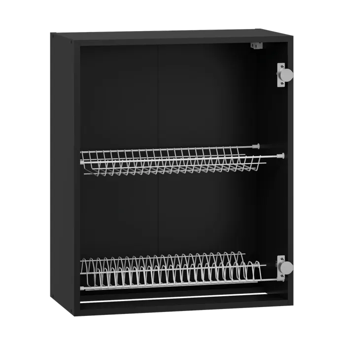 Корпус за горен кухненски шкаф VENTO G-60/82 — черно — снимка 1 от 2