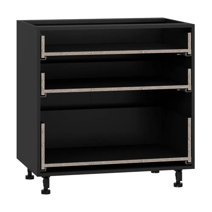 Корпус за кухненски шкаф VENTO D3S_H-80/82 — черно — снимка 1 от 2