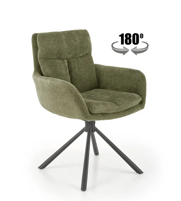 Трапезен стол K495 — маслинено — снимка 1 от 13