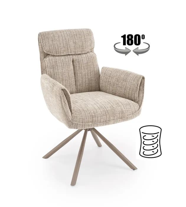 Трапезен стол K596 CS — бежово / кашмир